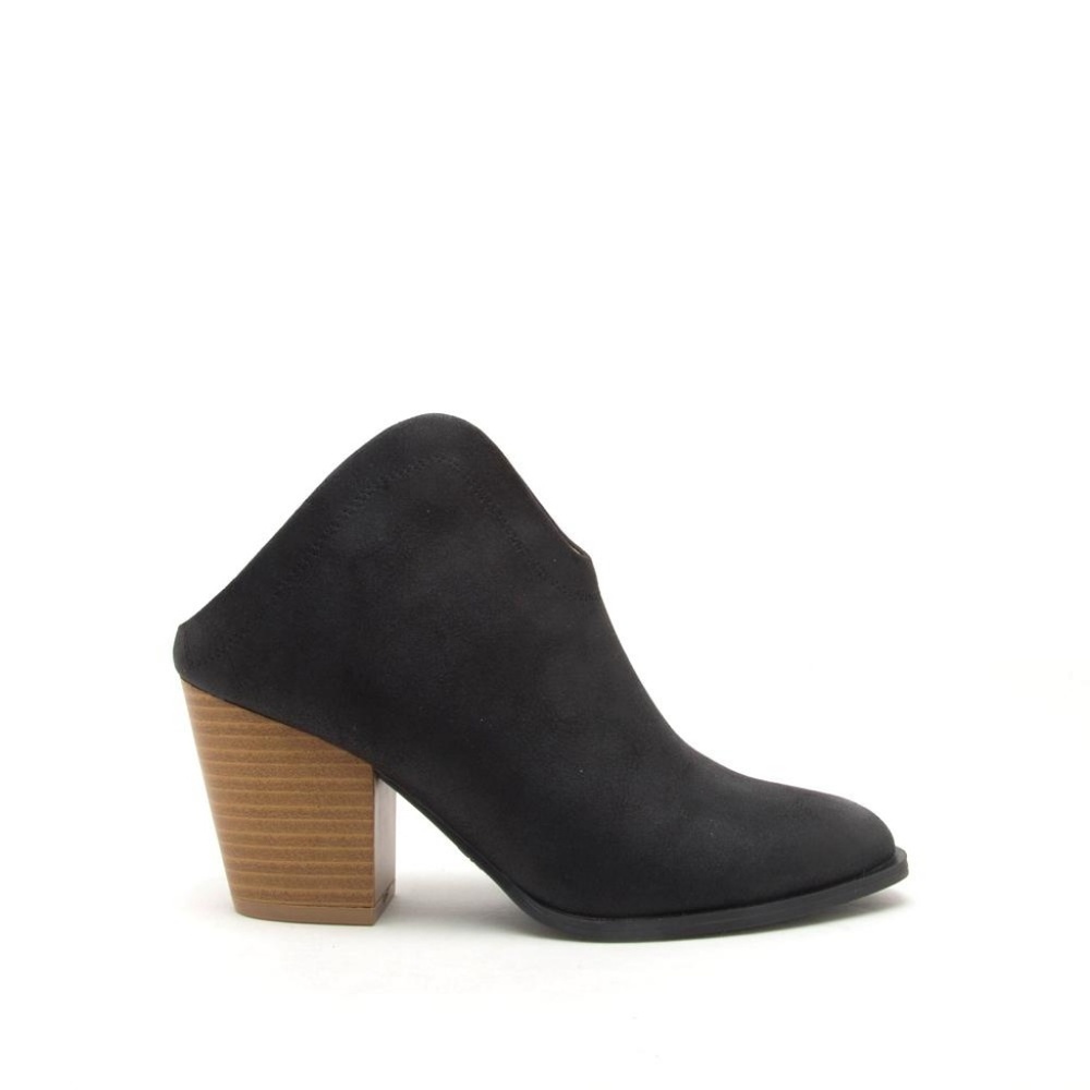 Black Distressed Mule Booties Size 6 Last pair! - Picture 2 of 4